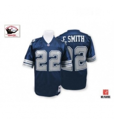 Mitchell and Ness Dallas Cowboys 22 Emmitt Smith Authentic Navy Blue Throwback NFL Jersey Mitchell and Ness Dallas Cowboys 22 Emmitt Smith Authentic Navy Blue Throwback NFL Jersey