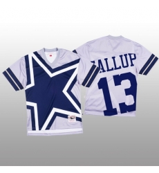 NFL Dallas Cowboys 13 Michael Gallup White Men Mitchell 26 Nell Big Face Fashion Limited NFL Jersey NFL Dallas Cowboys 13 Michael Gallup White Men Mitchell 26 Nell Big Face Fashion Limited NFL Jersey