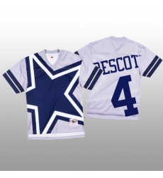 NFL Dallas Cowboys 4 Dak Prescott White Men Mitchell 26 Nell Big Face Fashion Limited NFL Jersey NFL Dallas Cowboys 4 Dak Prescott White Men Mitchell 26 Nell Big Face Fashion Limited NFL Jersey