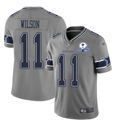 Nike Cowboys 11 Cedrick Wilson Gray Men Stitched With Established In 1960 Patch NFL Limited Inverted Legend Jersey Nike Cowboys 11 Cedrick Wilson Gray Men Stitched With Established In 1960 Patch NFL Limited Inverted Legend Jersey