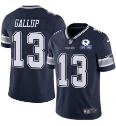 Nike Cowboys 13 Michael Gallup Navy Blue Team Color Men Stitched With Established In 1960 Patch NFL Vapor Untouchable Limited Jersey Nike Cowboys 13 Michael Gallup Navy Blue Team Color Men Stitched With Established In 1960 Patch NFL Vapor Untouchable Limited Jersey