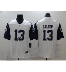 Nike Cowboys 13 Michael Gallup White Color Rush Limited Jersey Nike Cowboys 13 Michael Gallup White Color Rush Limited Jersey