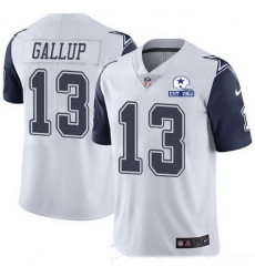 Nike Cowboys 13 Michael Gallup White Men Stitched With Established In 1960 Patch NFL Limited Rush Jersey Nike Cowboys 13 Michael Gallup White Men Stitched With Established In 1960 Patch NFL Limited Rush Jersey