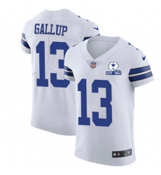 Nike Cowboys 13 Michael Gallup White Men Stitched With Established In 1960 Patch NFL New Elite Jersey Nike Cowboys 13 Michael Gallup White Men Stitched With Established In 1960 Patch NFL New Elite Jersey