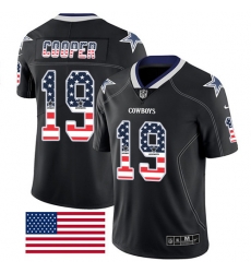 Nike Cowboys #19 Amari Cooper Black Men Stitched NFL Limited Rush USA Flag Jersey Nike Cowboys #19 Amari Cooper Black Men Stitched NFL Limited Rush USA Flag Jersey