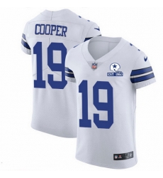 Nike Cowboys 19 Amari Cooper White Men Stitched With Established In 1960 Patch NFL New Elite Jersey Nike Cowboys 19 Amari Cooper White Men Stitched With Established In 1960 Patch NFL New Elite Jersey