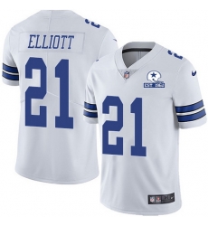 Nike Cowboys 21 Ezekiel Elliott White Men Stitched With Established In 1960 Patch NFL Vapor Untouchable Limited Jersey Nike Cowboys 21 Ezekiel Elliott White Men Stitched With Established In 1960 Patch NFL Vapor Untouchable Limited Jersey