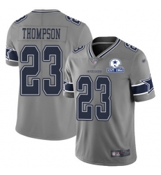 Nike Cowboys 23 Darian Thompson Gray Men Stitched With Established In 1960 Patch NFL Limited Inverted Legend Jersey Nike Cowboys 23 Darian Thompson Gray Men Stitched With Established In 1960 Patch NFL Limited Inverted Legend Jersey