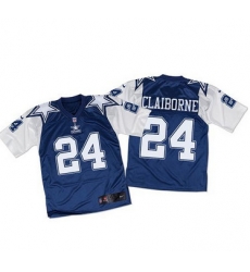 Nike Cowboys #24 Morris Claiborne Navy BlueWhite Throwback Mens Stitched NFL Elite Jersey Nike Cowboys #24 Morris Claiborne Navy BlueWhite Throwback Mens Stitched NFL Elite Jersey