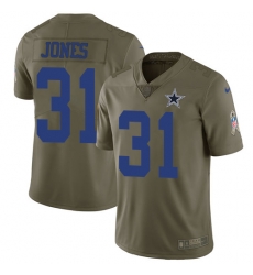 Nike Cowboys #31 Byron Jones Olive Mens Stitched NFL Limited 2017 Salute To Service Jersey Nike Cowboys #31 Byron Jones Olive Mens Stitched NFL Limited 2017 Salute To Service Jersey