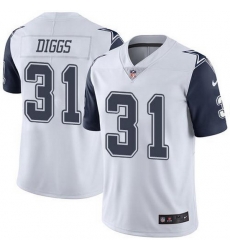 Nike Cowboys 31 Trevon Diggs White Men Stitched NFL Limited Rush Jersey Nike Cowboys 31 Trevon Diggs White Men Stitched NFL Limited Rush Jersey