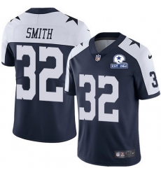 Nike Cowboys 32 Saivion Smith Navy Blue Thanksgiving Men Stitched With Established In 1960 Patch NFL Vapor Untouchable Limited Throwback Jersey Nike Cowboys 32 Saivion Smith Navy Blue Thanksgiving Men Stitched With Established In 1960 Patch NFL Vapor Untouchable Limited Throwback Jersey