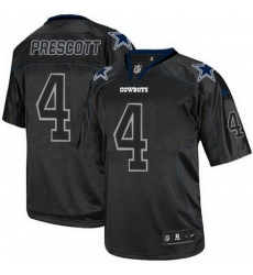 Nike Cowboys #4 Dak Prescott Lights Out Black Men Stitched NFL Elite Jersey Nike Cowboys #4 Dak Prescott Lights Out Black Men Stitched NFL Elite Jersey