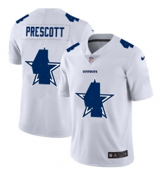 Nike Cowboys 4 Dak Prescott White Shadow Logo Limited Jersey Nike Cowboys 4 Dak Prescott White Shadow Logo Limited Jersey