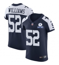 Nike Cowboys 52 Connor Williams Navy Blue Thanksgiving Men Stitched With Established In 1960 Patch NFL Vapor Untouchable Throwback Elite Jersey Nike Cowboys 52 Connor Williams Navy Blue Thanksgiving Men Stitched With Established In 1960 Patch NFL Vapor Untouchable Throwback Elite Jersey