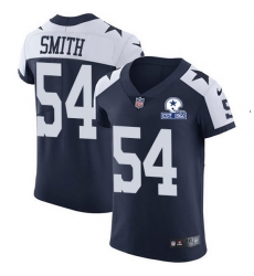 Nike Cowboys 54 Jaylon Smith Navy Blue Thanksgiving Men Stitched With Established In 1960 Patch NFL Vapor Untouchable Throwback Elite Jersey Nike Cowboys 54 Jaylon Smith Navy Blue Thanksgiving Men Stitched With Established In 1960 Patch NFL Vapor Untouchable Throwback Elite Jersey