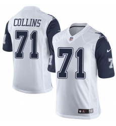 Nike Cowboys #71 La'el Collins White Mens Stitched NFL Limited Rush Jerseys Nike Cowboys #71 La'el Collins White Mens Stitched NFL Limited Rush Jerseys