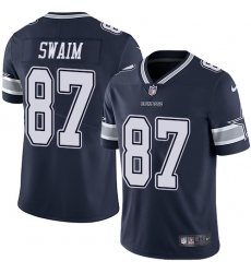 Nike Cowboys #87 Geoff Swaim Navy Blue Team Color Men Stitched NFL Vapor Untouchable Limited Jersey