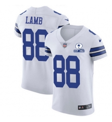 Nike Cowboys 88 CeeDee Lamb White Men Stitched With Established In 1960 Patch NFL New Elite Jersey Nike Cowboys 88 CeeDee Lamb White Men Stitched With Established In 1960 Patch NFL New Elite Jersey
