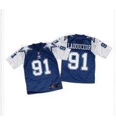 Nike Cowboys #91 L P Ladouceur Navy BlueWhite Throwback Mens Stitched NFL Elite Jersey Nike Cowboys #91 L P Ladouceur Navy BlueWhite Throwback Mens Stitched NFL Elite Jersey