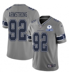 Nike Cowboys 92 Dorance Armstrong Gray Men Stitched With Established In 1960 Patch NFL Limited Inverted Legend Jersey Nike Cowboys 92 Dorance Armstrong Gray Men Stitched With Established In 1960 Patch NFL Limited Inverted Legend Jersey