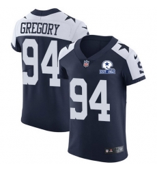 Nike Cowboys 94 Randy Gregory Navy Blue Thanksgiving Men Stitched With Established In 1960 Patch NFL Vapor Untouchable Throwback Elite Jersey Nike Cowboys 94 Randy Gregory Navy Blue Thanksgiving Men Stitched With Established In 1960 Patch NFL Vapor Untouchable Throwback Elite Jersey