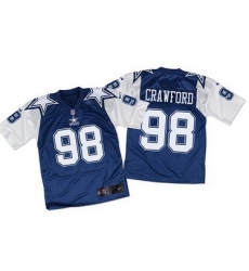 Nike Cowboys #98 Tyrone Crawford Navy BlueWhite Throwback Mens Stitched NFL Elite Jersey Nike Cowboys #98 Tyrone Crawford Navy BlueWhite Throwback Mens Stitched NFL Elite Jersey