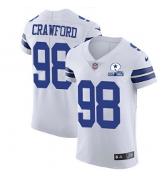 Nike Cowboys 98 Tyrone Crawford White Men Stitched With Established In 1960 Patch NFL New Elite Jersey Nike Cowboys 98 Tyrone Crawford White Men Stitched With Established In 1960 Patch NFL New Elite Jersey