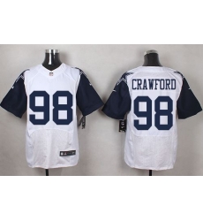 Nike Cowboys #98 Tyrone Crawford White Mens Stitched NFL Elite Rush Jerseys Nike Cowboys #98 Tyrone Crawford White Mens Stitched NFL Elite Rush Jerseys