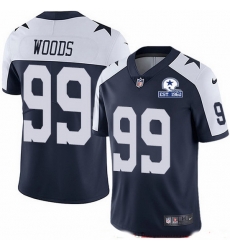 Nike Cowboys 99 Antwaun Woods Navy Blue Thanksgiving Men Stitched With Established In 1960 Patch NFL Vapor Untouchable Limited Throwback Jersey Nike Cowboys 99 Antwaun Woods Navy Blue Thanksgiving Men Stitched With Established In 1960 Patch NFL Vapor Untouchable Limited Throwback Jersey