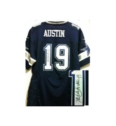 Nike Dallas Cowboys 19 Miles Austin Blue Elite Signed NFL Jersey Nike Dallas Cowboys 19 Miles Austin Blue Elite Signed NFL Jersey