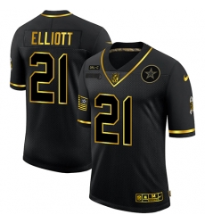 Nike Dallas Cowboys 21 Ezekiel Elliott Black Gold 2020 Salute To Service Limited Jersey Nike Dallas Cowboys 21 Ezekiel Elliott Black Gold 2020 Salute To Service Limited Jersey