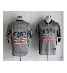 Nike Dallas Cowboys 22 Emmitt Smith grey Elite USA Flag Fashion NFL Jersey Nike Dallas Cowboys 22 Emmitt Smith grey Elite USA Flag Fashion NFL Jersey