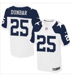 Nike Dallas Cowboys #25 Lance Dunbar White Thanksgiving Throwback Mens Stitched NFL Elite Jersey Nike Dallas Cowboys #25 Lance Dunbar White Thanksgiving Throwback Mens Stitched NFL Elite Jersey