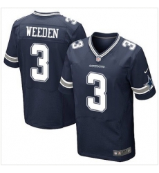 Nike Dallas Cowboys #3 Brandon Weeden Navy Blue Team Color Mens Stitched NFL Elite Jersey Nike Dallas Cowboys #3 Brandon Weeden Navy Blue Team Color Mens Stitched NFL Elite Jersey