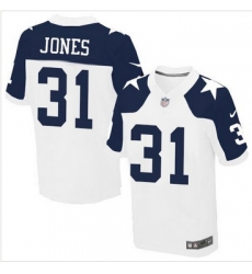 Nike Dallas Cowboys #31 Byron Jones White Thanksgiving Throwback Mens Stitched NFL Elite Jersey Nike Dallas Cowboys #31 Byron Jones White Thanksgiving Throwback Mens Stitched NFL Elite Jersey