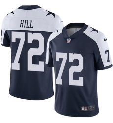 Nike Dallas Cowboys 72 Trysten Hill Navy Blue Thanksgiving Men Stitched NFL Vapor Untouchable Limited Throwback Jersey Nike Dallas Cowboys 72 Trysten Hill Navy Blue Thanksgiving Men Stitched NFL Vapor Untouchable Limited Throwback Jersey