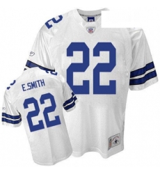 Reebok Dallas Cowboys 22 Emmitt Smith Authentic White Legend Throwback NFL Jersey Reebok Dallas Cowboys 22 Emmitt Smith Authentic White Legend Throwback NFL Jersey