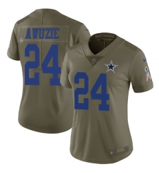 Nike Cowboys #24 Chidobe Awuzie Olive Womens Stitched NFL Limited 2017 Salute to Service Jersey Nike Cowboys #24 Chidobe Awuzie Olive Womens Stitched NFL Limited 2017 Salute to Service Jersey