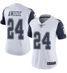 Nike Cowboys #24 Chidobe Awuzie White Womens Stitched NFL Limited Rush Jersey Nike Cowboys #24 Chidobe Awuzie White Womens Stitched NFL Limited Rush Jersey