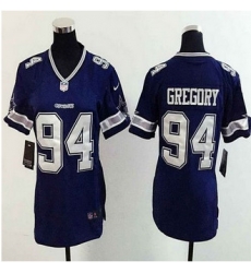 WoMens New Cowboys #94 Randy Gregory Navy Blue Team Color Stitched NFL Elite Jersey WoMens New Cowboys #94 Randy Gregory Navy Blue Team Color Stitched NFL Elite Jersey