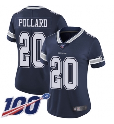 Women Cowboys 20 Tony Pollard Navy Blue Team Color Stitched Football 100th Season Vapor Limited Jersey Women Cowboys 20 Tony Pollard Navy Blue Team Color Stitched Football 100th Season Vapor Limited Jersey