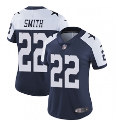 Womens Nike Dallas Cowboys 22 Emmitt Smith Navy Blue Throwback Alternate Vapor Untouchable Limited Player NFL Jersey Womens Nike Dallas Cowboys 22 Emmitt Smith Navy Blue Throwback Alternate Vapor Untouchable Limited Player NFL Jersey