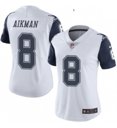 Womens Nike Dallas Cowboys 8 Troy Aikman Limited White Rush Vapor Untouchable NFL Jersey Womens Nike Dallas Cowboys 8 Troy Aikman Limited White Rush Vapor Untouchable NFL Jersey