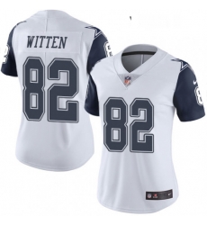 Womens Nike Dallas Cowboys 82 Jason Witten Limited White Rush Vapor Untouchable NFL Jersey Womens Nike Dallas Cowboys 82 Jason Witten Limited White Rush Vapor Untouchable NFL Jersey