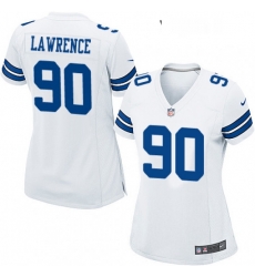 Womens Nike Dallas Cowboys 90 Demarcus Lawrence Game White NFL Jersey Womens Nike Dallas Cowboys 90 Demarcus Lawrence Game White NFL Jersey