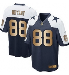 Nike Cowboys #88 Dez Bryant Navy Blue Thanksgiving Throwback Youth Stitched NFL Elite Gold Jersey Nike Cowboys #88 Dez Bryant Navy Blue Thanksgiving Throwback Youth Stitched NFL Elite Gold Jersey