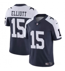 Youth Dallas Cowboys 15 Ezekiel Elliott Navy White Vapor Untouchable Thanksgiving Limited Stitched Football Jersey Youth Dallas Cowboys 15 Ezekiel Elliott Navy White Vapor Untouchable Thanksgiving Limited Stitched Football Jersey
