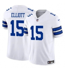 Youth Dallas Cowboys 15 Ezekiel Elliott White 2023 F U S E Vapor Untouchable Limited Stitched Football Jersey Youth Dallas Cowboys 15 Ezekiel Elliott White 2023 F U S E Vapor Untouchable Limited Stitched Football Jersey