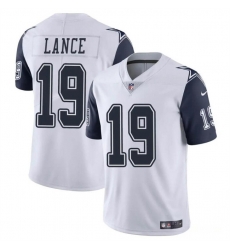 Youth Dallas Cowboys 19 Trey Lance White Color Rush Limited Stitched Football Jersey Youth Dallas Cowboys 19 Trey Lance White Color Rush Limited Stitched Football Jersey